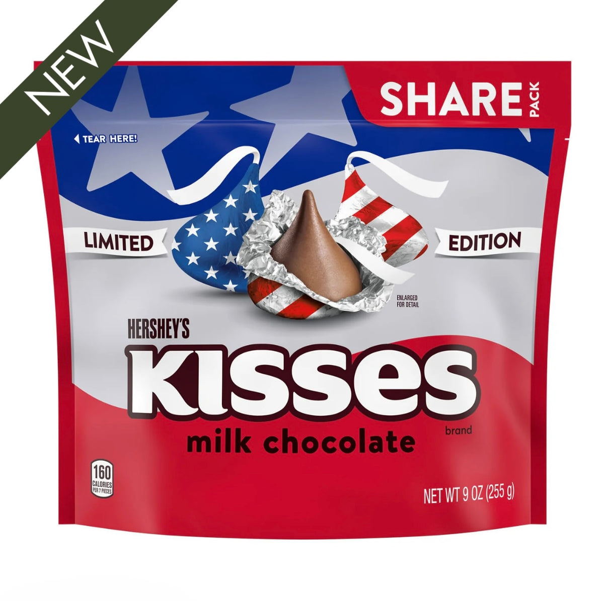 HERSHEY'S PATRIOTIC CHOCOLATE KISSES 255G