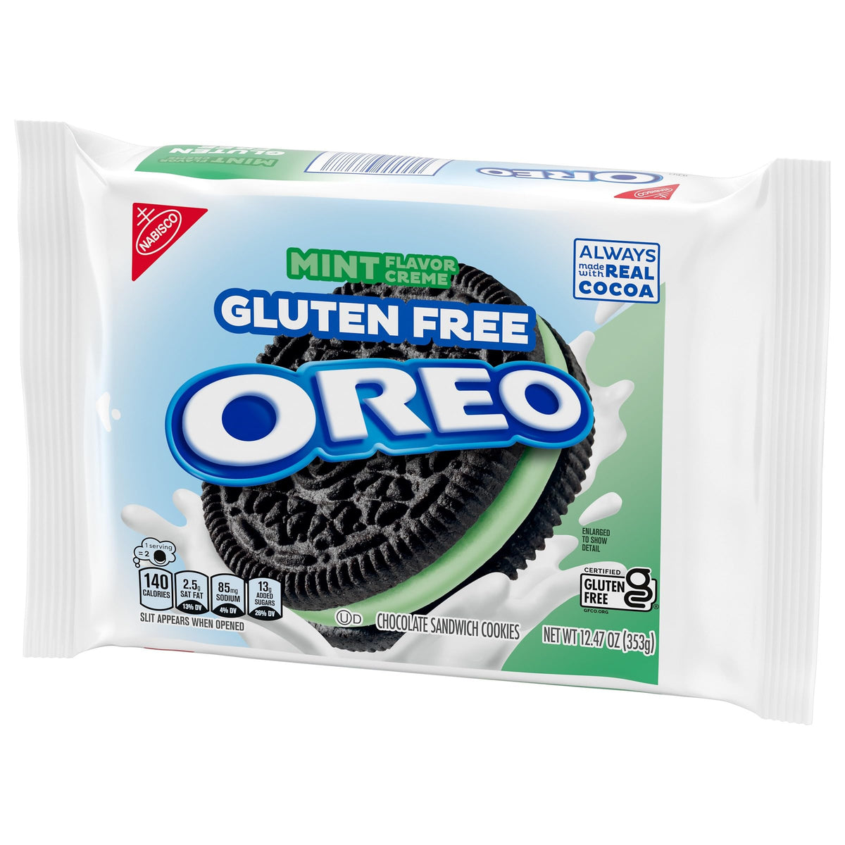 OREO Gluten Free Mint Creme Chocolate Sandwich Cookies, Gluten Free Cookie