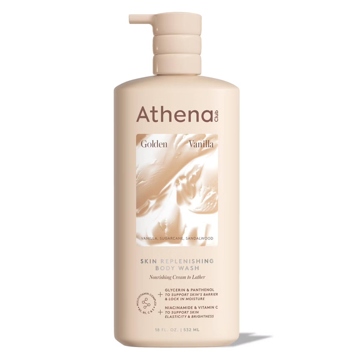 Athena Club Skin Replenishing Body Wash - Golden Vanilla
