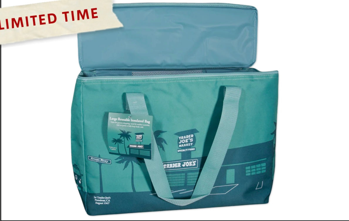 Trader Joe’s Dusty Blue Large Insulated Bag