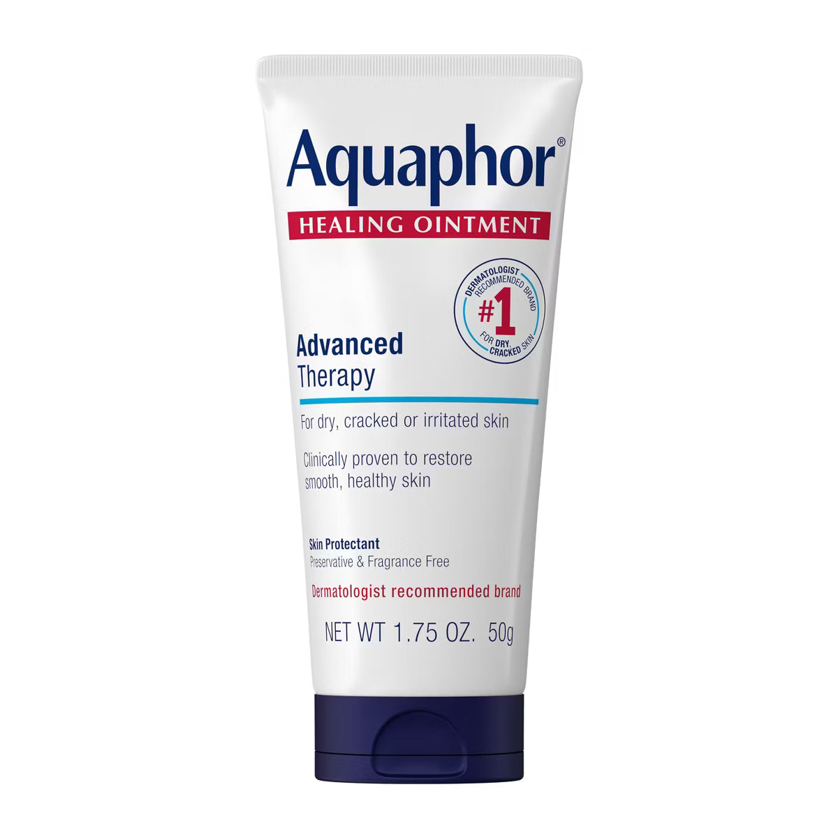 Aquaphor Healing Ointment Skin Protectant and Moisturizer for Dry and Cracked Skin Unscented - 1.75oz
