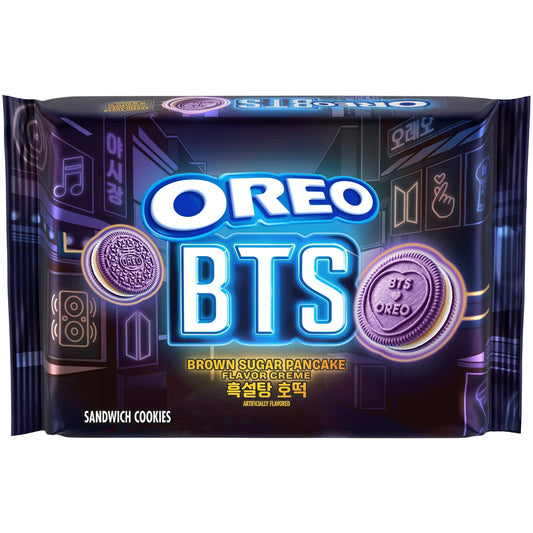 Oreo BTS Sandwich Cookies Brown Sugar Pancake Flavour Creme Limited Edition